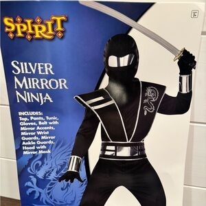 Silver Warrior Ninja Costume